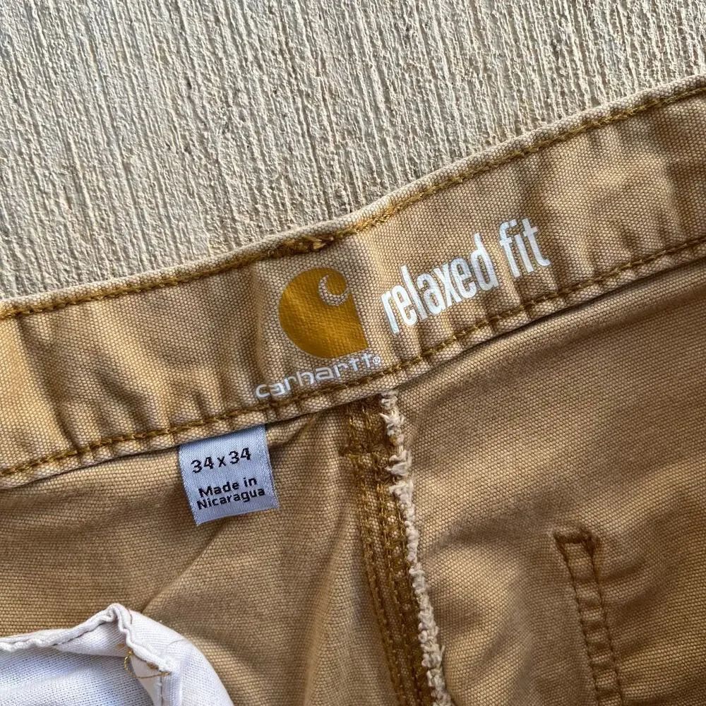 Carhartt brown double knee work wear carpenter pants